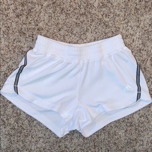 Brand new adidas white shorts